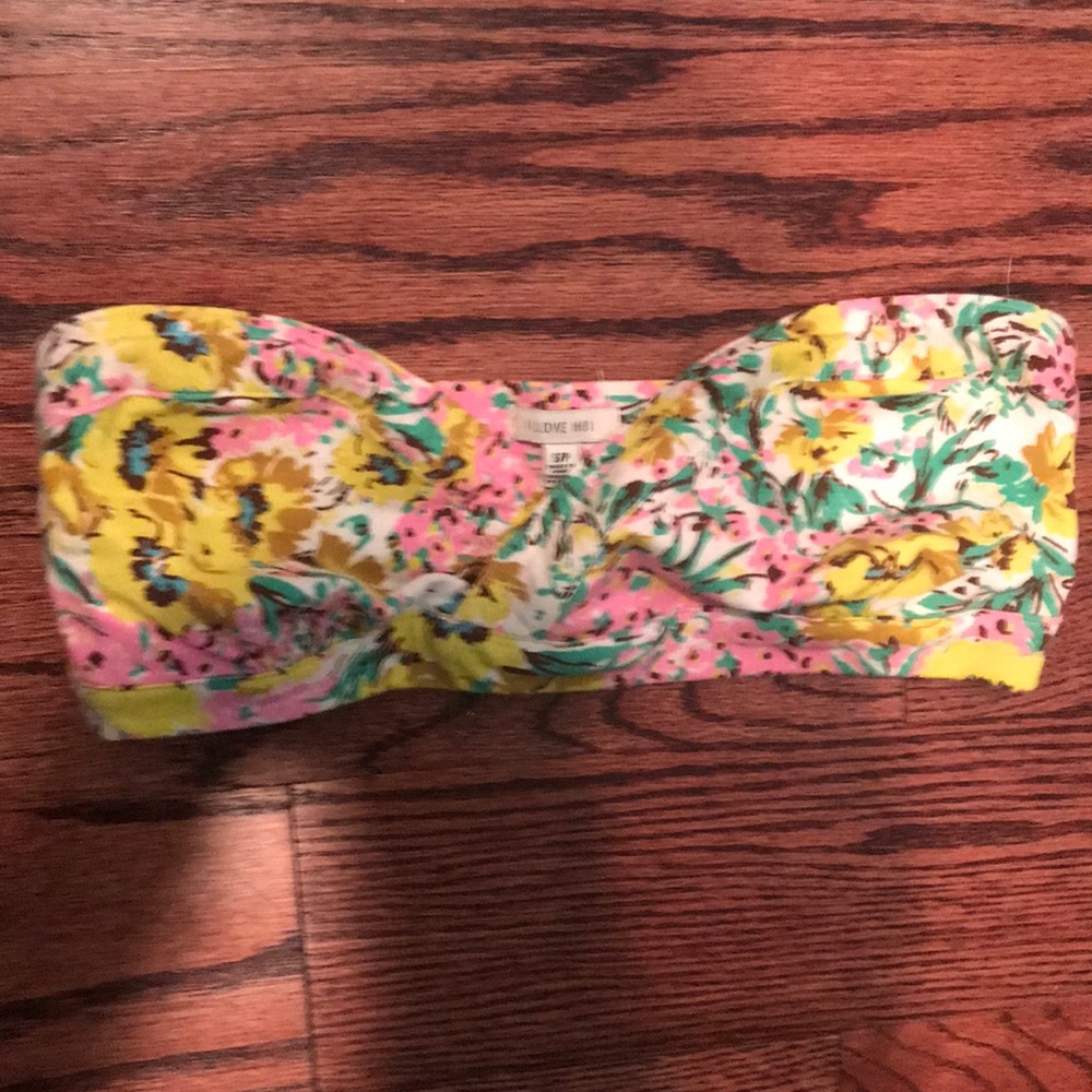 Floral bandeau bralet